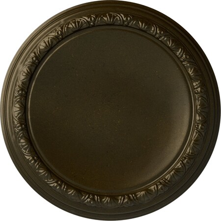 Carlsbad Ceiling Medallion (Fits Canopies up to 14 1/4"), 19 1/2"OD x 1 3/4"P, Green Gold